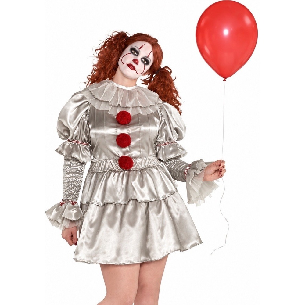 Pennywise IT Movie 2Pc ADULT  Plus XXL Halloween Costume BRAND NEW